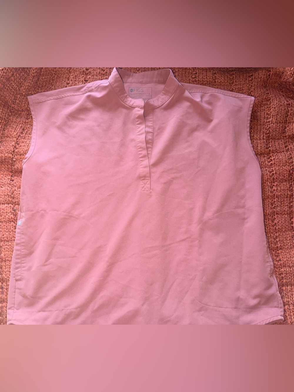 Figs Dusty Rose Medical Scrub Top